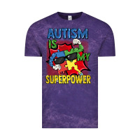 Cloud Purple Autism is my superpower Autism Awareness Day Vintage Tee - FaDigitalArtStudio