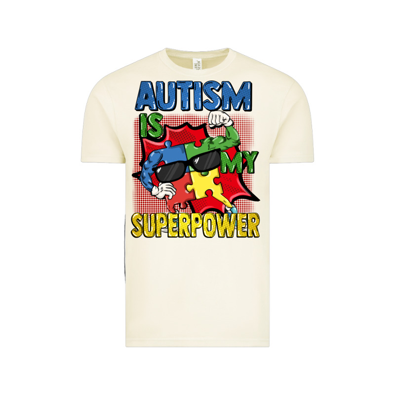 Autism Is My Superpower Autism Awareness Day Vintage Tee by FaDigitalArtStudio | Teevron