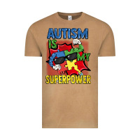 Vintage Camel Autism is my superpower Autism Awareness Day Vintage Tee - FaDigitalArtStudio
