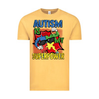 Vintage Mustard Autism is my superpower Autism Awareness Day Vintage Tee - FaDigitalArtStudio