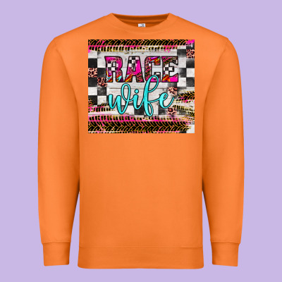 Race Wife Premium Sweatshirt Designed By Jahusdesignshop