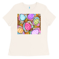 Bone Easter eggs daisies carrots Ladies Tee - OliviaCreatesArt