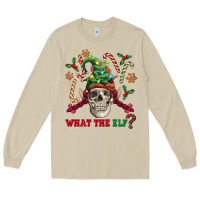 Mushroom what the elf skull Long Sleeve Tee - FaDigitalArtStudio