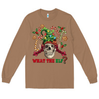 Toasted Coconut what the elf skull Long Sleeve Tee - FaDigitalArtStudio