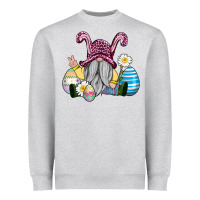 Heather Grey easter gnome with eggs Heavyweight Sweatshirt - AdoDesignShop