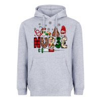 Heather Grey nurse Christmas Heavyweight Hoodie - JahusDesignShop