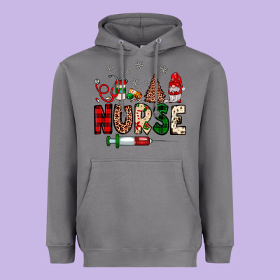 Nurse Christmas Heavyweight Hoodie Designed By Jahusdesignshop