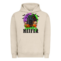 Pigment French Oak spooky heifer black angus Urban Hoodie - RanaPortraitStore