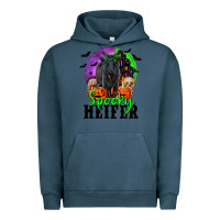 Pigment Midnight Navy spooky heifer black angus Urban Hoodie - RanaPortraitStore