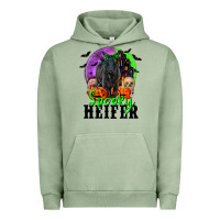 Spooky Heifer Black Angus Urban Hoodie | Teevron