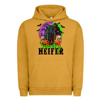 Pigment Peanut Butter spooky heifer black angus Urban Hoodie - RanaPortraitStore