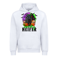 White spooky heifer black angus Urban Hoodie - RanaPortraitStore