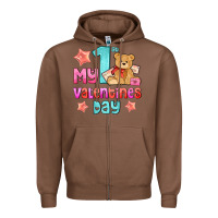 Chestnut my first valentines day Zipper Hoodie - AdoDesignShop