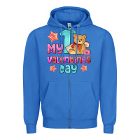 True Royal my first valentines day Zipper Hoodie - AdoDesignShop
