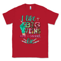 Red i like big veins and i cannot lie Classic Tee - CowGirlArtShop