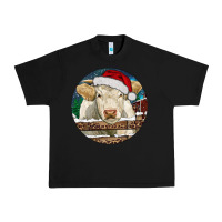 Black Charolais Cow Christmas Urban Heavy Tee - RanaPortraitStore