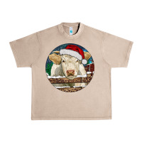 French Oak Charolais Cow Christmas Urban Heavy Tee - RanaPortraitStore