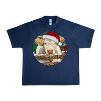 Charolais Cow Christmas Urban Heavy Tee | Teevron