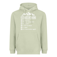 Matcha hiking 6 stages of hiking funny hiking nature adventure Heavyweight Hoodie - baoMotion
