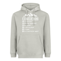Moon Dust hiking 6 stages of hiking funny hiking nature adventure Heavyweight Hoodie - baoMotion