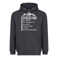Smoke hiking 6 stages of hiking funny hiking nature adventure Heavyweight Hoodie - baoMotion
