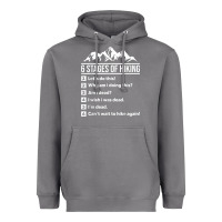 Storm hiking 6 stages of hiking funny hiking nature adventure Heavyweight Hoodie - baoMotion