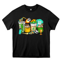 Black Football coffee cups Heavy Core Tee - HowdyJamesFarm
