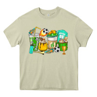 Mossy Football coffee cups Heavy Core Tee - HowdyJamesFarm