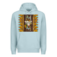 Blue Mist Western Baby Calf Mom Premium Hoodie - LillyAllenDesigns