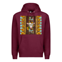 Burgundy Western Baby Calf Mom Premium Hoodie - LillyAllenDesigns