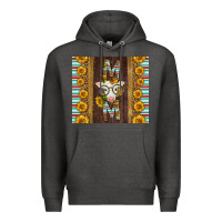 Charcoal Heather Western Baby Calf Mom Premium Hoodie - LillyAllenDesigns