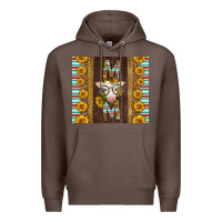 Coffee Western Baby Calf Mom Premium Hoodie - LillyAllenDesigns