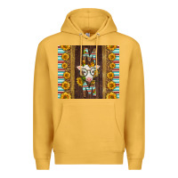Mustard Western Baby Calf Mom Premium Hoodie - LillyAllenDesigns