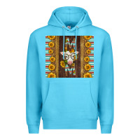 Ocean Blue Western Baby Calf Mom Premium Hoodie - LillyAllenDesigns