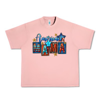 Salmon American mama 4th of july Urban Heavy Tee - FaDigitalArtStudio