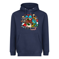 Navy Christmas sunflower gemstone nurse Heavyweight Hoodie - JahusDesignShop