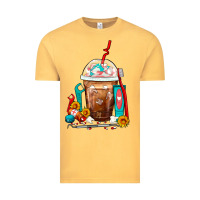 Vintage Mustard Dentist Frappe Coffee Vintage Tee - FaDigitalArtStudio