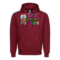 Burgundy just a girl who loves candy Zipper Hoodie - AdoDesignShop