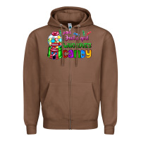 Chestnut just a girl who loves candy Zipper Hoodie - AdoDesignShop
