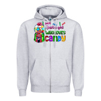 Just A Girl Who Loves Candy Zipper Hoodie | Teevron
