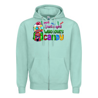 Seafoam just a girl who loves candy Zipper Hoodie - AdoDesignShop