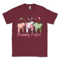 Burgundy happy easter dental Classic Tee - RanaPortraitStore