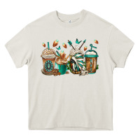 Cream indian headdress coffee cups Heavy Core Tee - Jasminsmagicworld