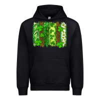 Black St Patrick's Day Brushstrokes Urban Hoodie - RanaPortraitStore