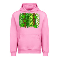 Fuchsia Pink St Patrick's Day Brushstrokes Urban Hoodie - RanaPortraitStore