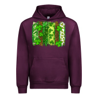 Mauve Wine St Patrick's Day Brushstrokes Urban Hoodie - RanaPortraitStore