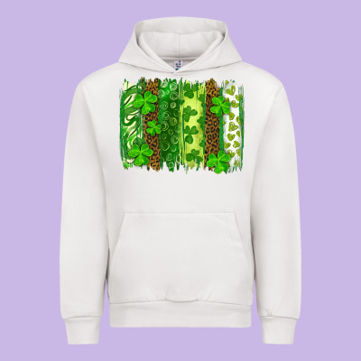 St Patrick's Day Brushstrokes Urban Hoodie Designed By Ranaportraitstore