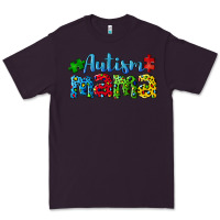 Plum autism mama Premium Tee - CowGirlArtShop