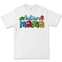 White autism mama Premium Tee - CowGirlArtShop