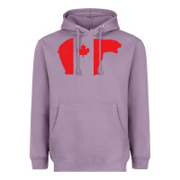 Lavender canada t shirt love canada bear proud canadian canada day t shirt Heavyweight Hoodie - baoMotion
